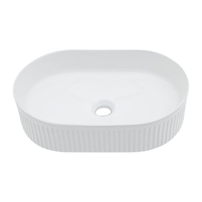 Ceramic Oval Vessel Bathroom Sink