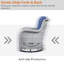 Chaise d'extérieur coulissante en osier avec coussins Ajasia-509473394