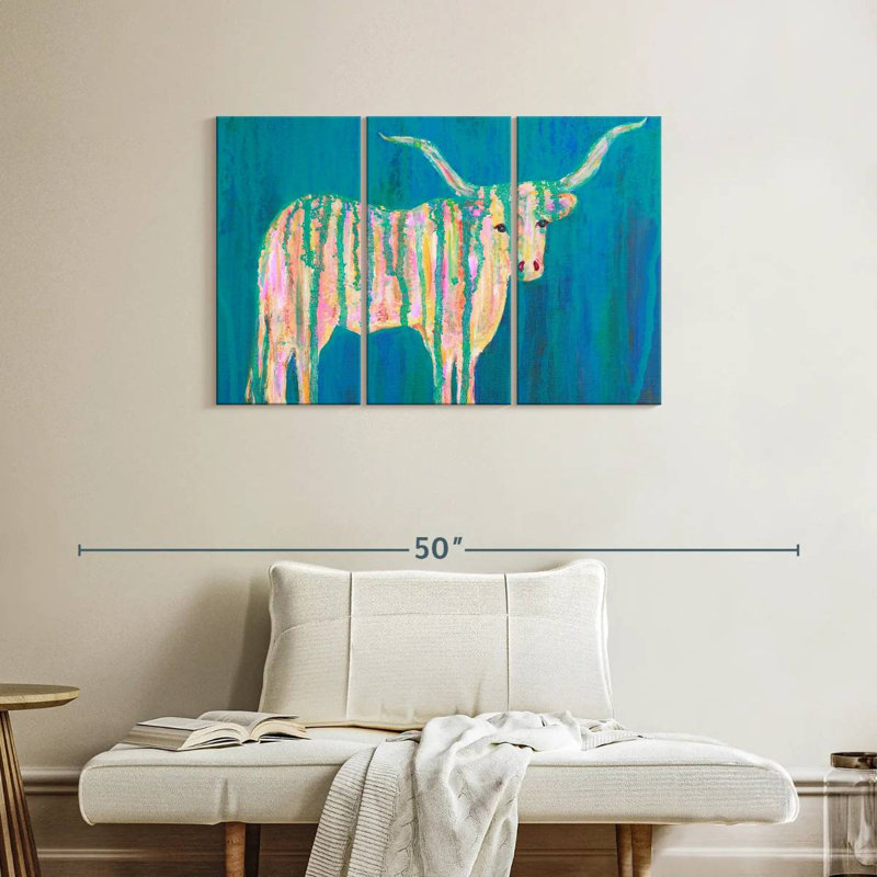 Brampt Texas Longhorns, 24" H x 38" W