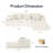 Compressed Chenille Chaise Skeletonless Sofa - No Assembly, High-Density Sponge, Space-Saving Design for Apartments & Living Rooms