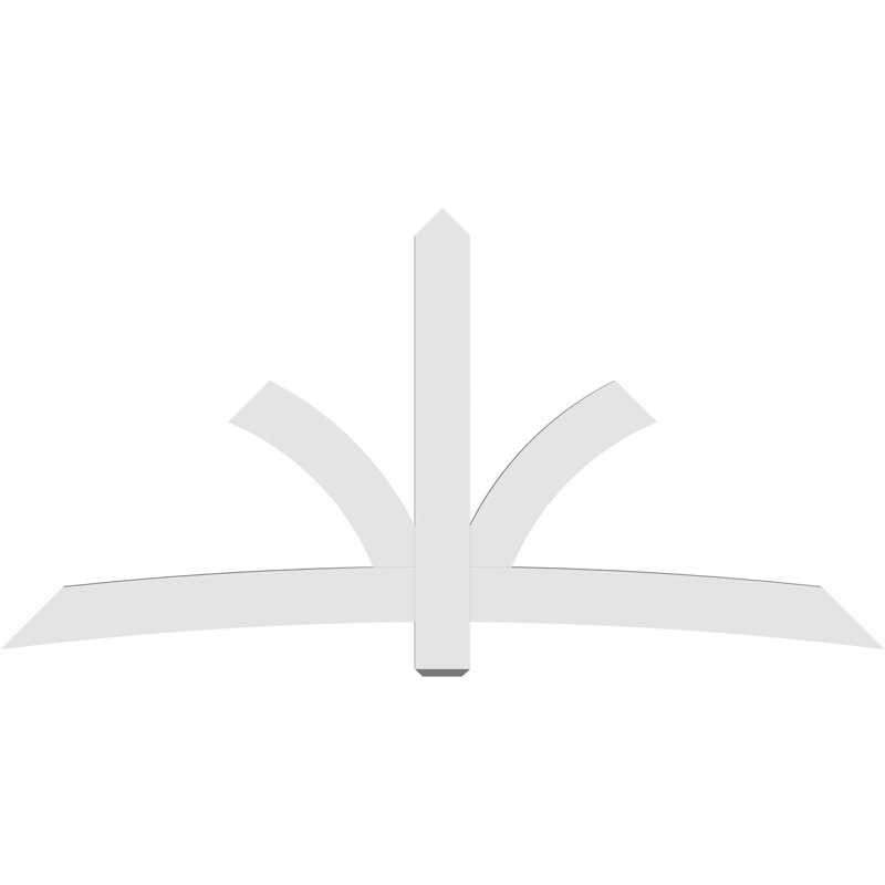 Support pour pignon Davenport, H 48 po x l 96 po (pas: 12/12), P 2 po x F 6 po, PVC