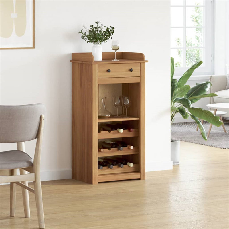 Bueno Floor Wine Bottle Rack Brown