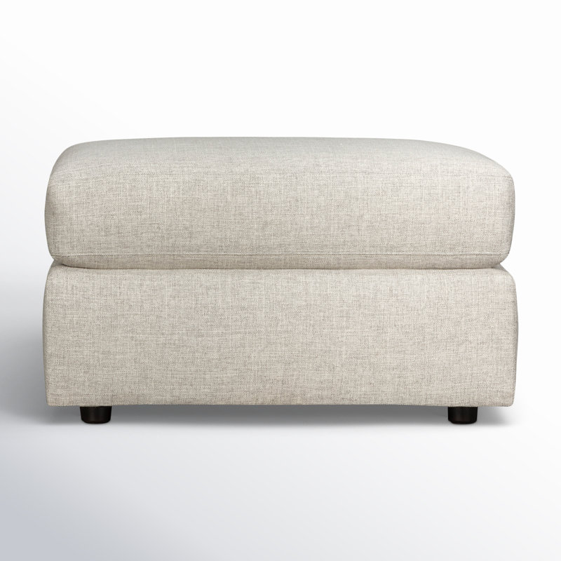 Cleo 32" Ottoman, Nave Bark Performance Distressed Velvet
