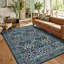 Rectangle Floral Washable Area Rug-1149824852-1149824853