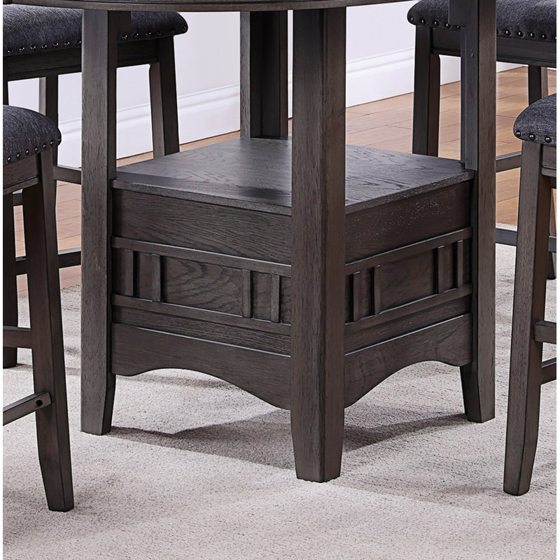 Practical Dining Table Dining Table Round Counter Height Dining Table With Shelve