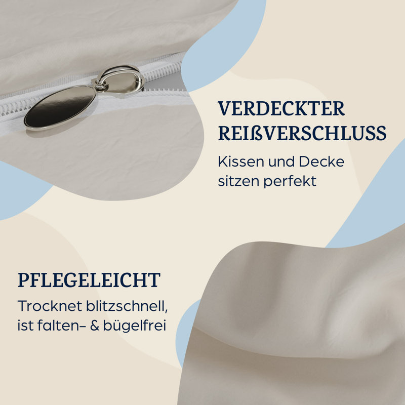 Polyester Solid Duvet Cover Set with Pillow Shams
