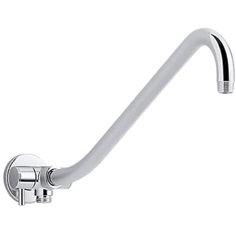 KOHLER Gooseneck Rainhead Arm with 2-Way Diverter in Polished Chrome