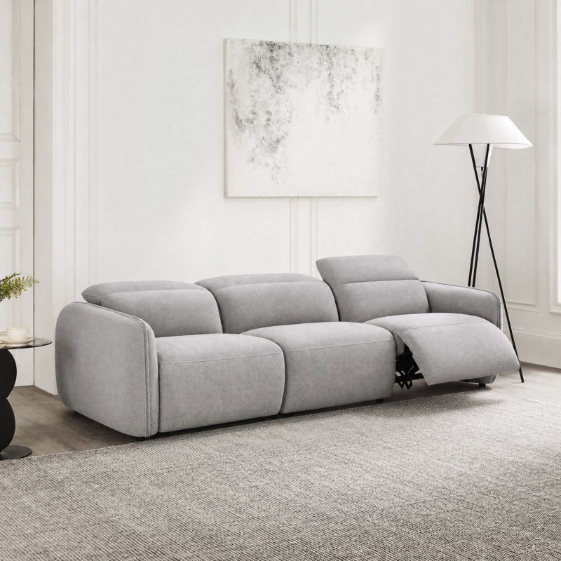 Canapé inclinable rembourré 87,4 po Bayne, Elite Dove Performance