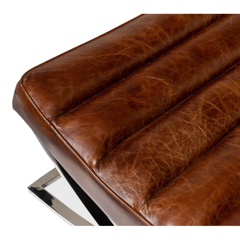 Cassino Leather Tufted Lounge Chair