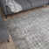 Carina Washable Rugs Striped Design in Grey