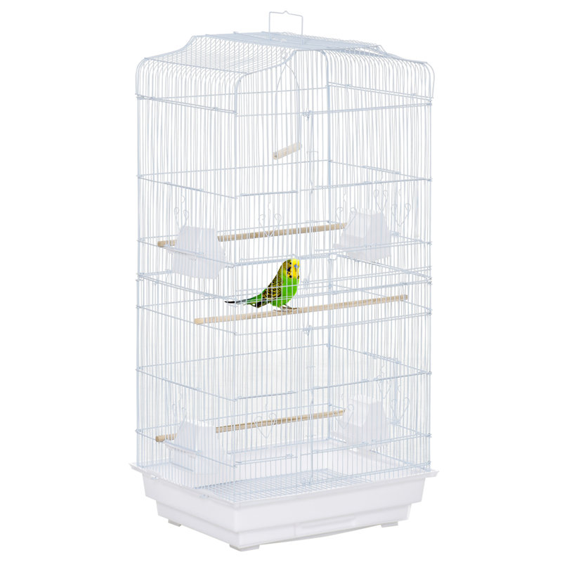 92cm Steel Flat Top Table Top Bird Cage with Stand