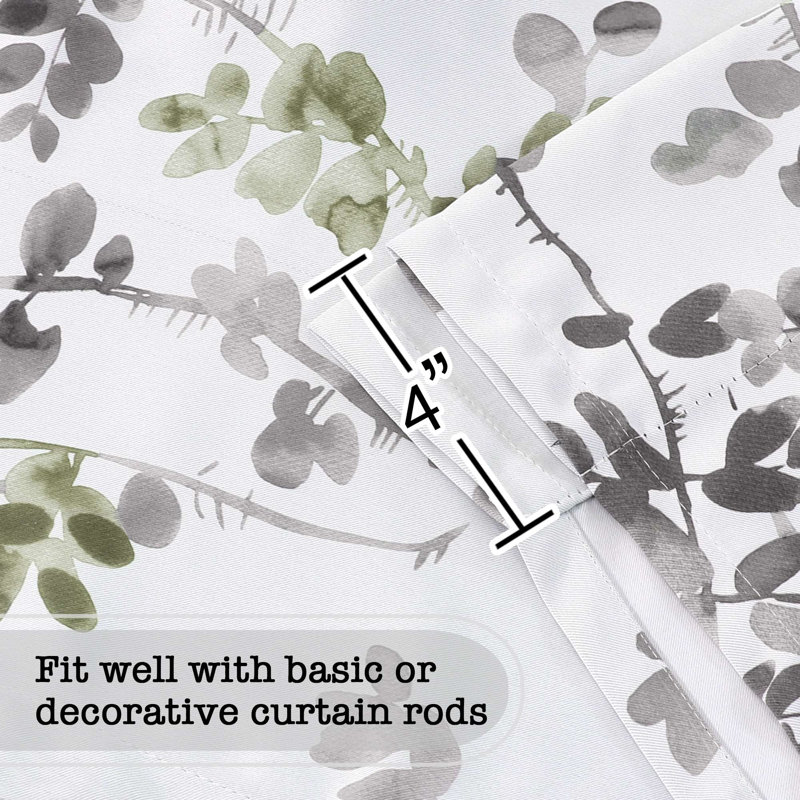 Blackout Tie Up Curtain - Thermal Insulated Balloon Curtain for Small Window Adjustable Kitchen Tie Up Curtain (Rod Pocket Panel)