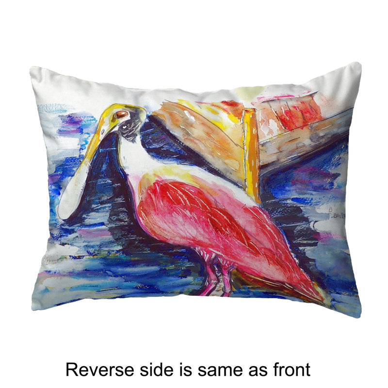  Housse et insert de coussin d'extérieur rectangulaire Spoonbill
