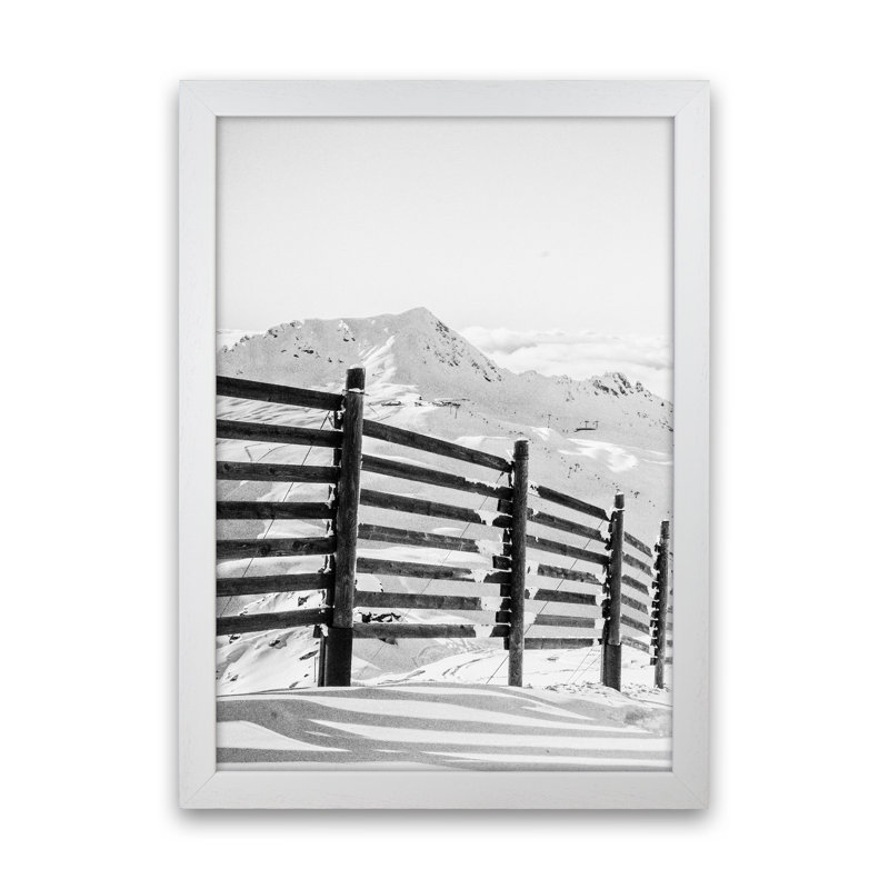 Going Down The Mountain by Victoria Frost - Print, White Framed, 63cm H x 46cm W x 3cm D