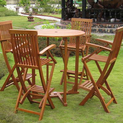 Blaser 5 Piece Bar Height Dining Set by Beachcrest Home
