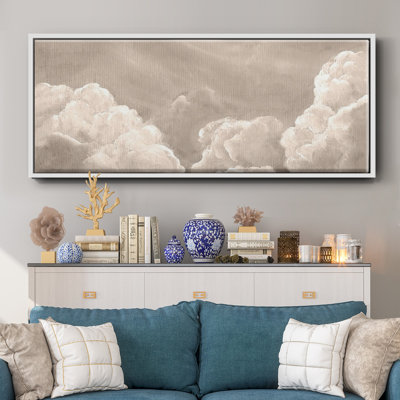 Painted Clouds II- Framed Canvas