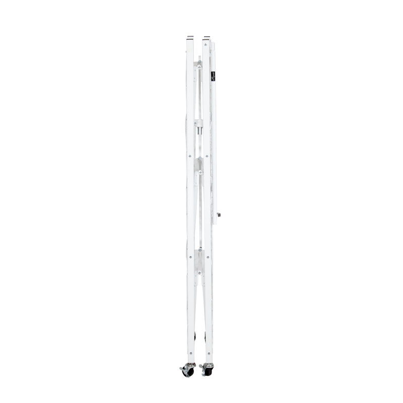 Origami R4-WR Metal Storage Rack with Wheels, White