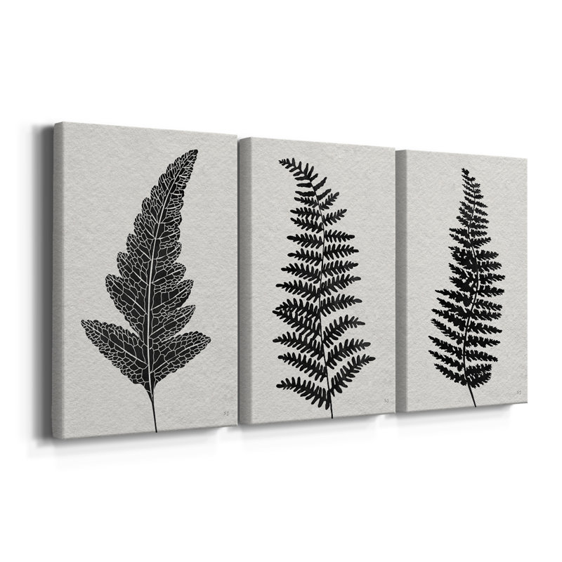Forest Fern I - toile tendue sur mesure - 3 pièces, H 48 po x l 96 po