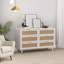 Console en bois avec 6 tiroirs, bois-1110872861