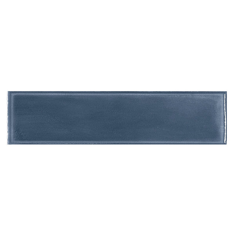 Stacy Garcia Olimar 3.93 in. x 15.74 in. Polished Porcelain Wall Tile (7.74 Sq. Ft. / Case), Denim