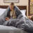 Bedsure Microfiber Duvet Cover Oversized Queen Size - Prewashed Cotton-Like Extra Soft Bedding Set (Set of 3)-907706780-907706981