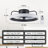 16" Modern Flush Mount LED Ceiling Fan with Remote