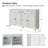 Aleq 58'' Sideboard with Stemware Rack and Adjustable Shelves-106896214