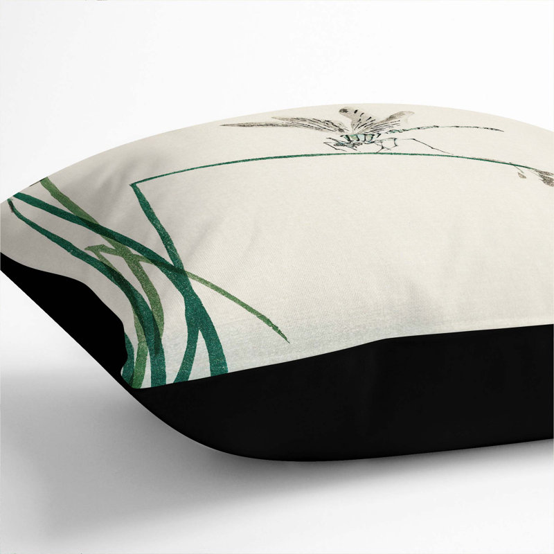 Square Throw Cushion, 40cm H x 40cm W x 15cm D, Black
