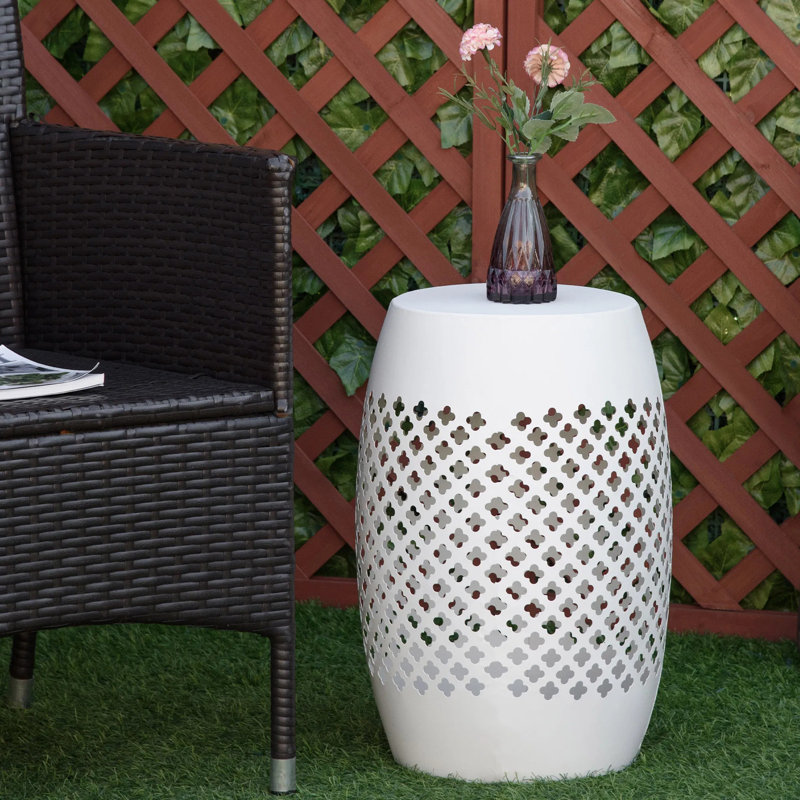 Table d'extérieur 12,57 L x 12,57 l, Blanc