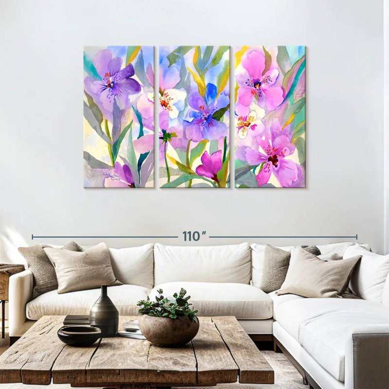 Harnek Iris Fields, 48" H x 74" W