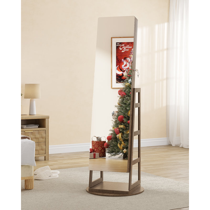 Freestanding Jewelry Armoire, Oak