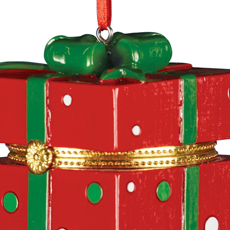 Ornement en forme de cadeau des fêtes