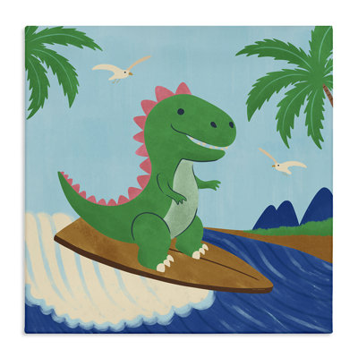 «Baby Surfing Dino» par Carrie Cantwell