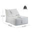 Fauteuil à billes Perry, gris clair-1804361701
