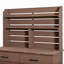 Grand banc de rempotage de jardin de 65 po de hauteur avec roues verrouillables et armoire de rangement, chariot de préparation pour îlot de cuisine d'extérieur en bois avec huche, tiroirs et tablettes de retrait pour griller-134679773