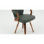 Chaises de salle à manger pivotantes Mid-Century rembourrées en cuir avec accoudoirs-686434594