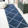 Bertrice Minimalist Diamond Trellis Navy/White Rug