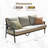 Nakishia 3-Person Steel Patio Sofa