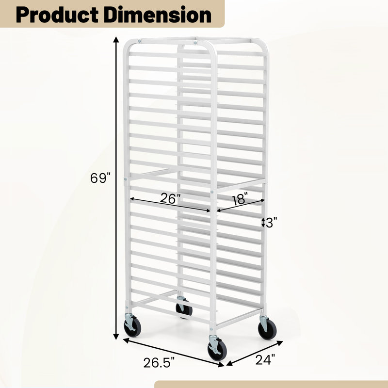 Giantex 20 Shelf Pan & Tray Rack