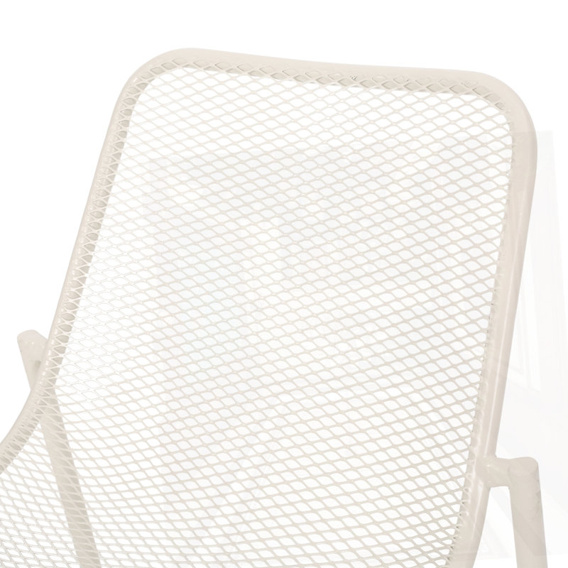 Chaise d'extérieur en fer, Blanc