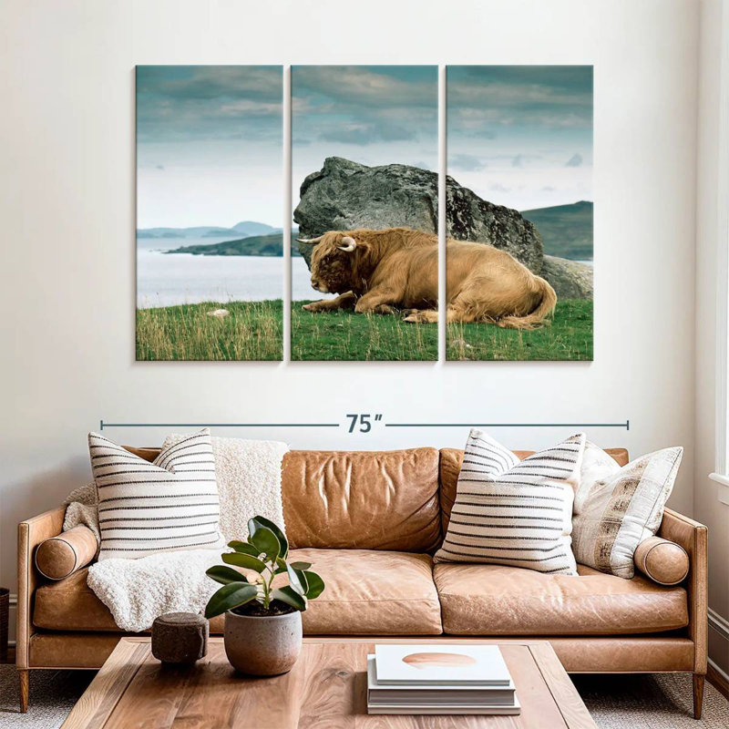 Brampt Highlander Bull, 42" H x 65" W