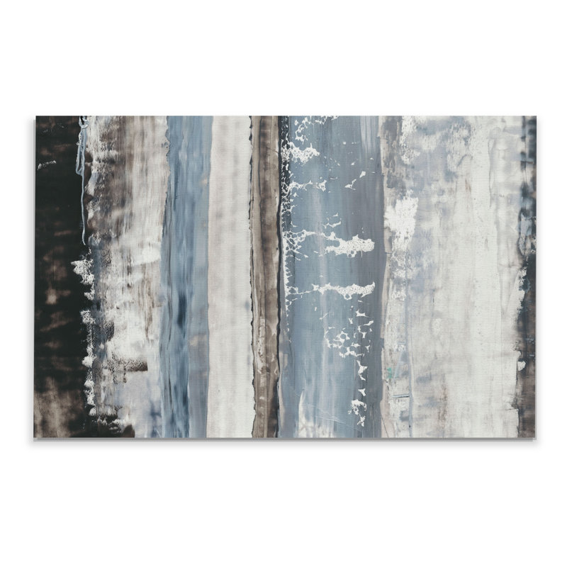 " Icy Horizon I ", 18" H x 27" W x 1.5" D, Wrapped Canvas