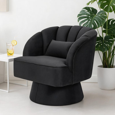Upholstered Swivel Accent Chair