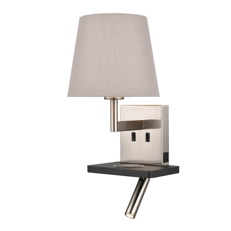 Otwin LED Armed Sconce, Grey