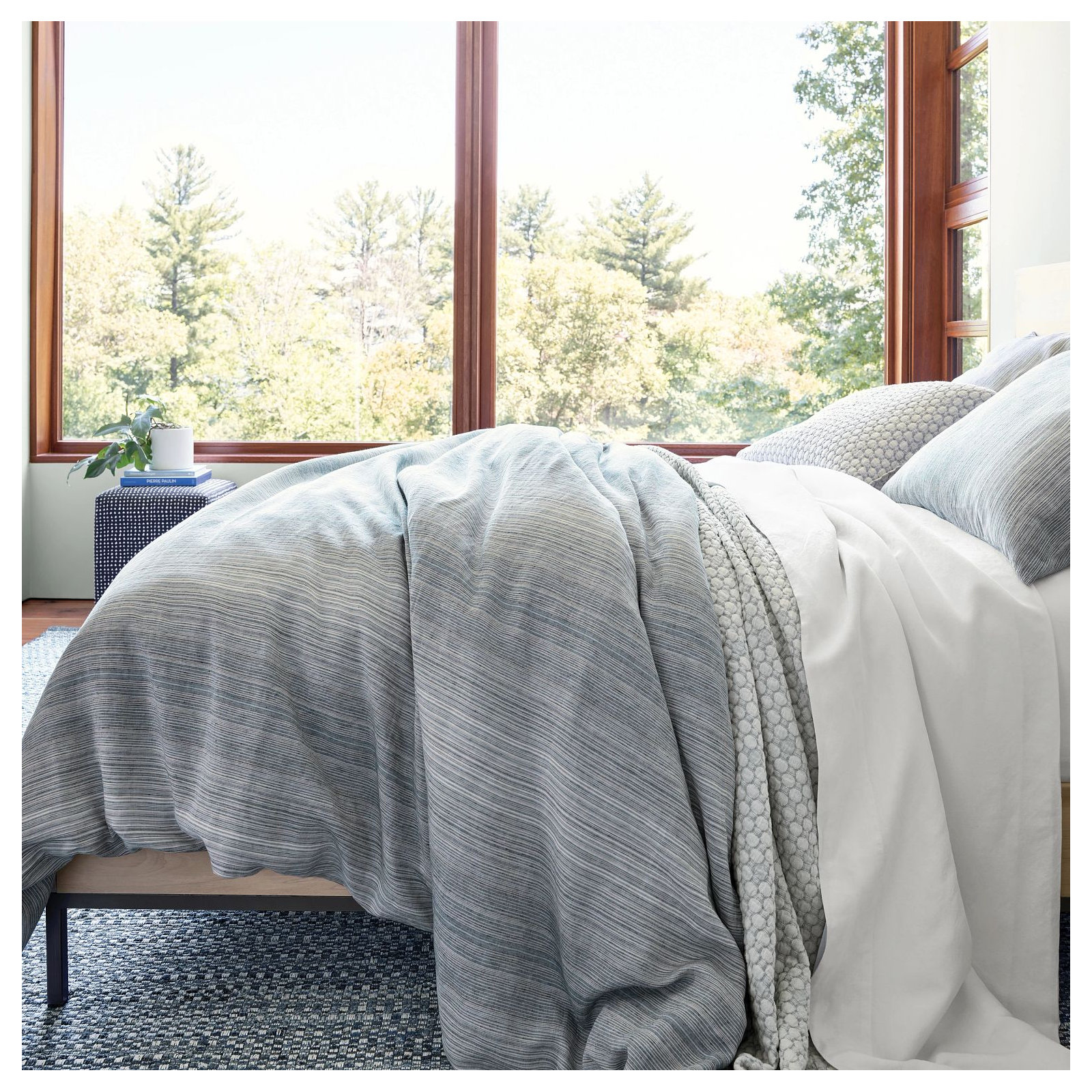 Lodi Matelasse Coverlet, Queen Coverlet, Blue