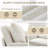Pull Out Sofa Bed – 60" Convertible Sleeper Sofa Bed with USB Ports, Corduroy/Chenille Fabric Loveseat Chaise Lounge for Living Room, Guest Rooms, Ivory-371926068