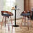 Riggan Faux Leather Upholstered Swivel Bar Stools-671769631