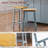 53inch Large Kitchen Island with Drop Leaf, Power Outlet, Door Internal Storage Rack, Rolling Kitchen Cart on 5 Wheels with 5 Open Side Racks for Kitchen, Dining Room (Not include bar stools)-1126782100