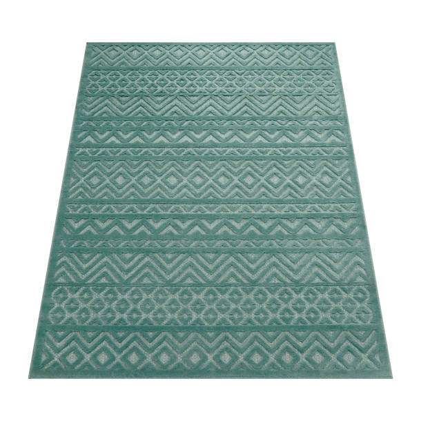 Union Rustic Jamele Turquoise Indoor/Outdoor Rug | Wayfair