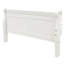 Structure de lit plateforme simple avec tête et pied de lit - sommier de lit-bateau en bois massif, sans sommier, blanc-1363271439
